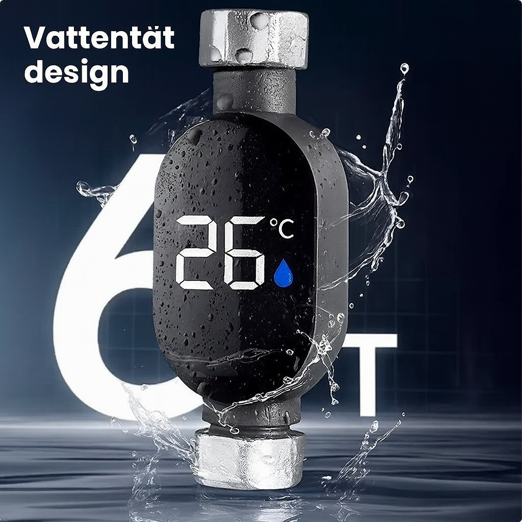 Smart duschtemperaturdisplay
