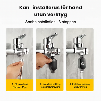 Smart duschtemperaturdisplay