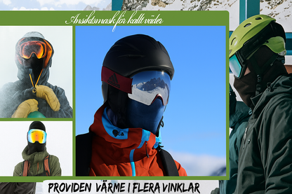 Unisex vinter varm halsmask hörselskydd hel mössa