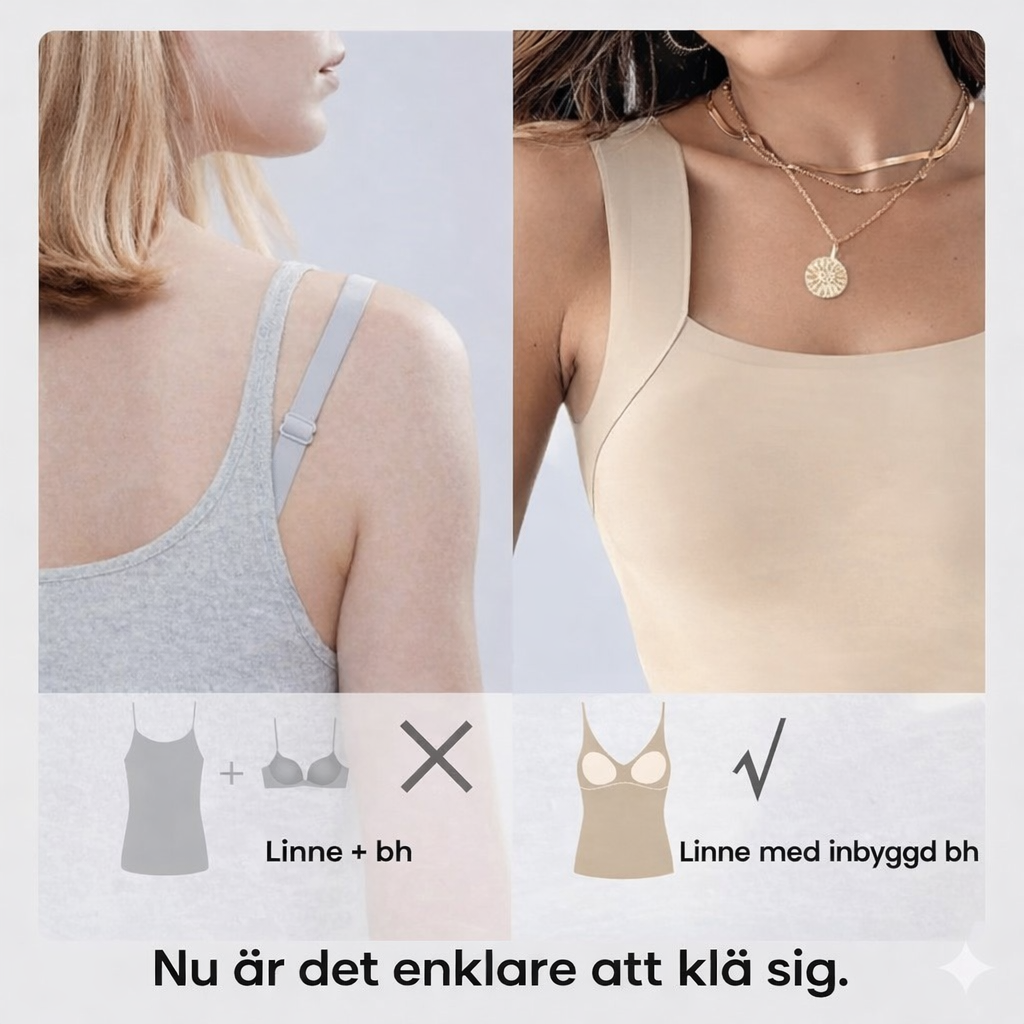 Termisk linne med inbyggd BH (U-ringning)