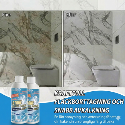 Kristallförstärkare mot korrosion i sten – Tar bort rost och fläckar på ett säkert sätt