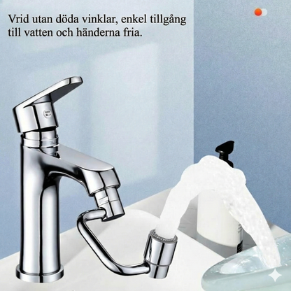 1080° roterande kranförlängning med 2 positioner