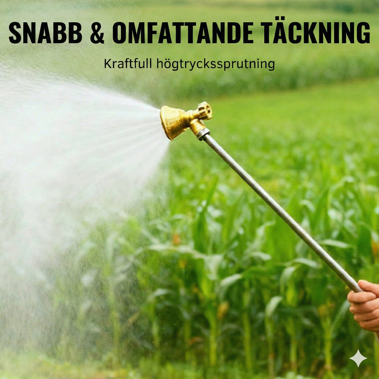 Justerbar mässingsmunstycke för jordbruksspruta