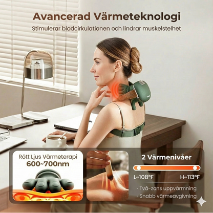 Den bästa bärbara nackmassagern – 3 gånger mer avslappning!