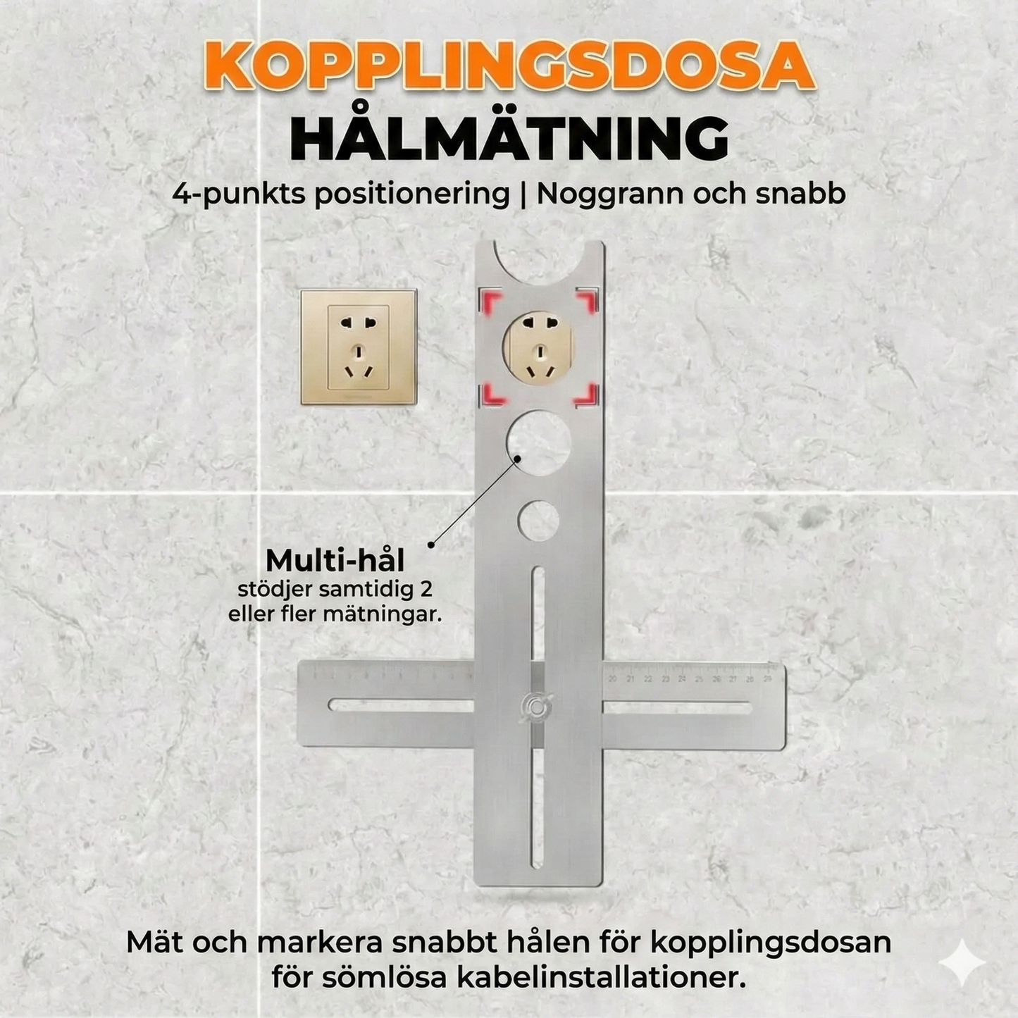 Fullt vinkeljusterbart borrverktyg