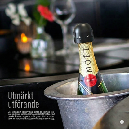 Silikonförsegling för vin-/champagneflaskor
