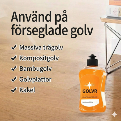 Koncentrerad golvrengöring: 99,9 % antibakteriell och omedelbar glans