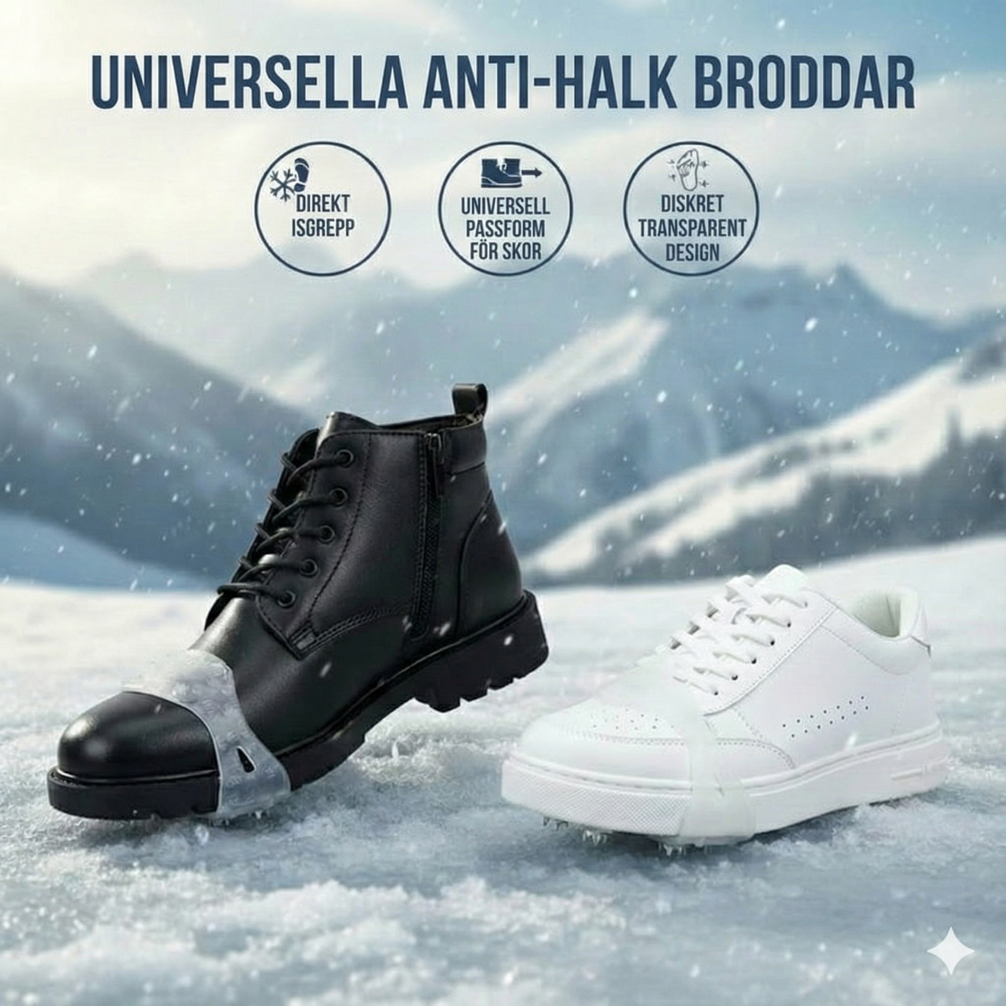 Universella 5-stifts isdubbar för skor och stövlar