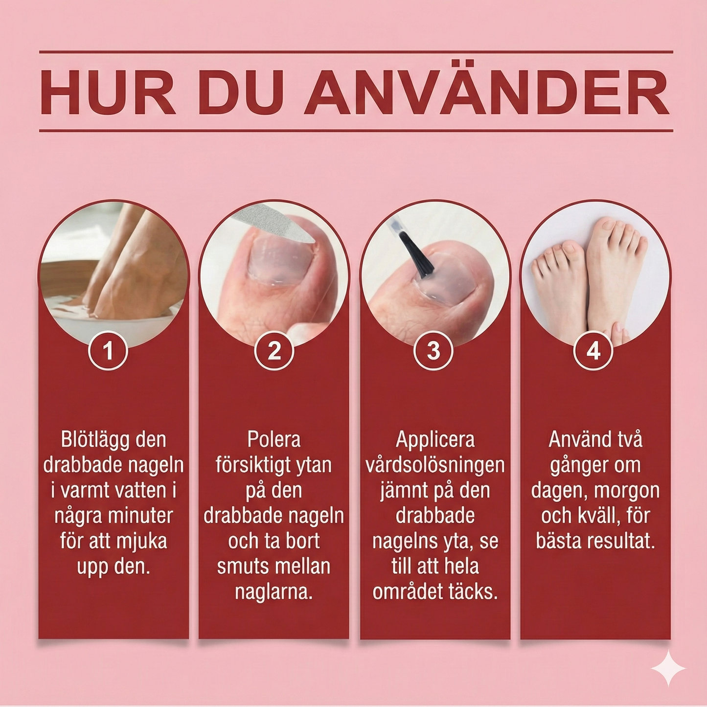Nagelreparationsessens för skadade naglar