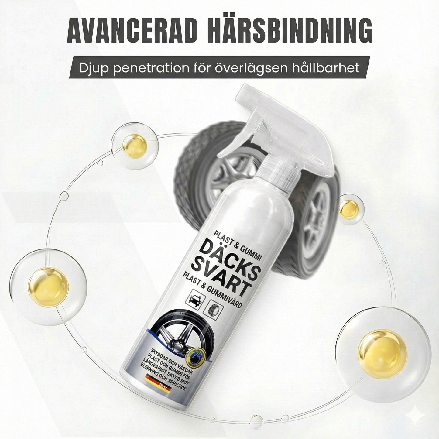 Restaureringsspray för plast och gummi