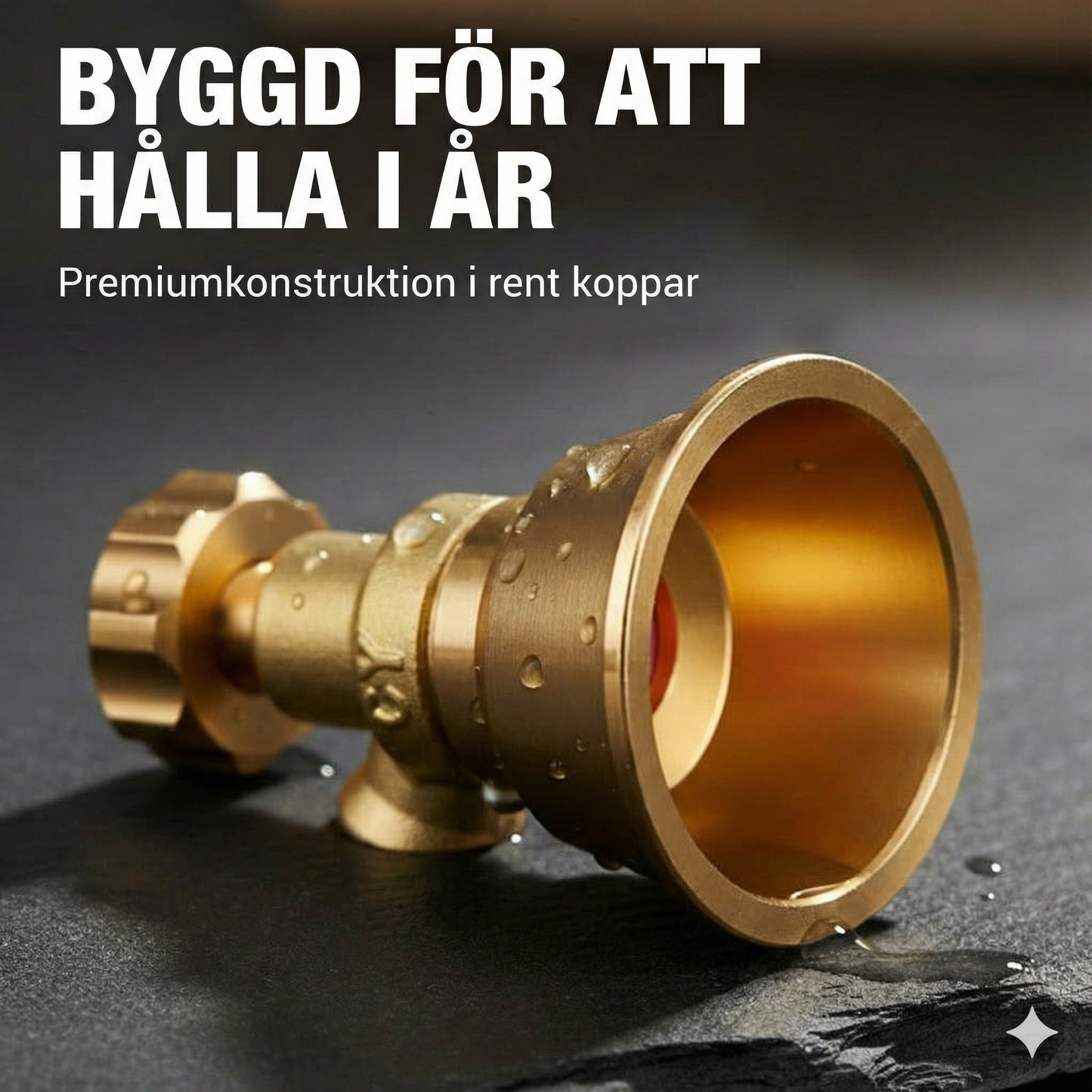 Justerbar mässingsmunstycke för jordbruksspruta