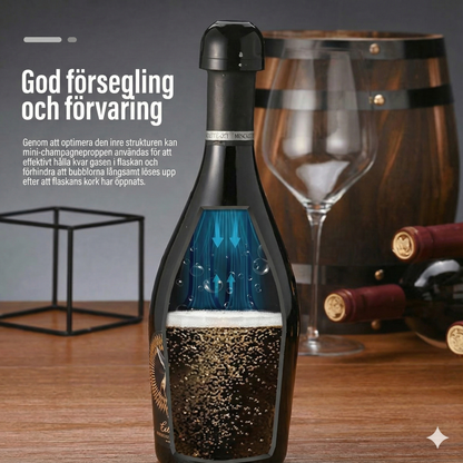 Silikonförsegling för vin-/champagneflaskor