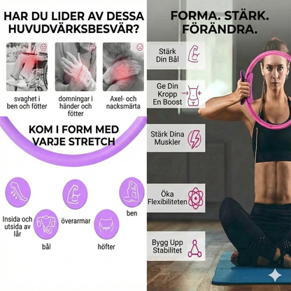 Justerbar Pilatesring för hemmabruk