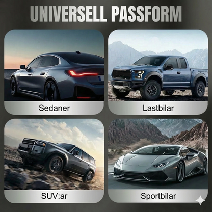 Soldriven säkerhetslampa för bil (2-pack)