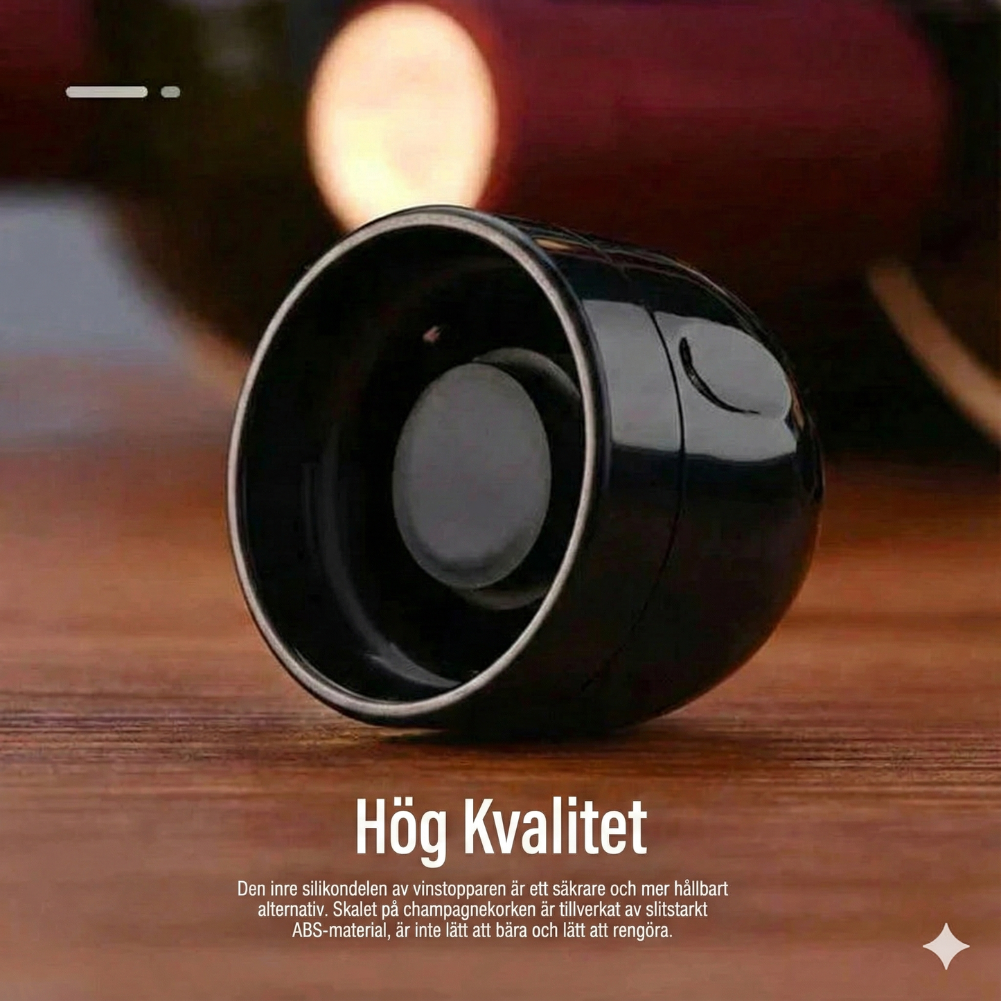 Silikonförsegling för vin-/champagneflaskor