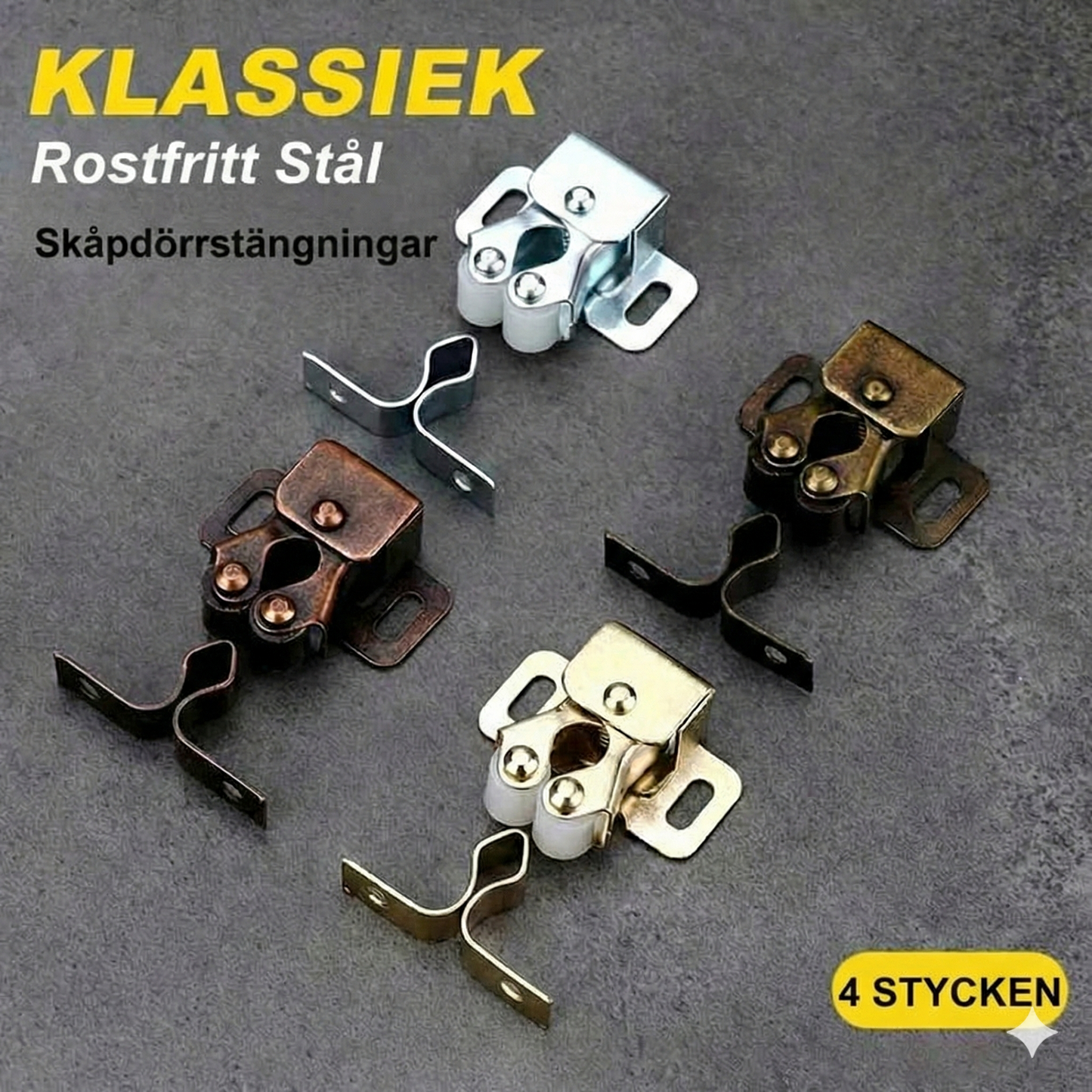 Rostfritt Push-to-Open-beslag: Starkt & Handtagslöst