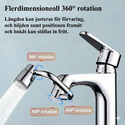 1080° roterande kranförlängning med 2 positioner