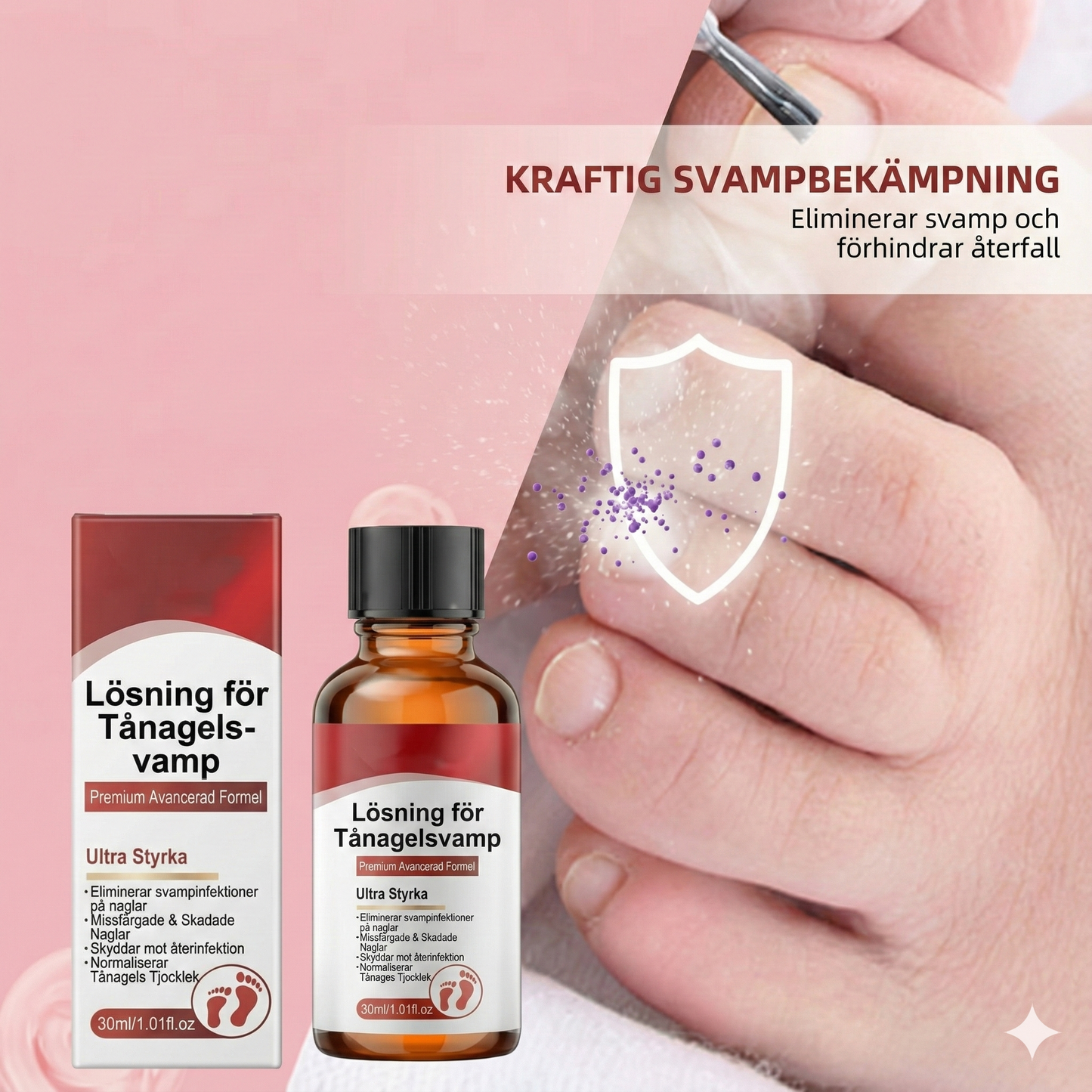 Nagelreparationsessens för skadade naglar