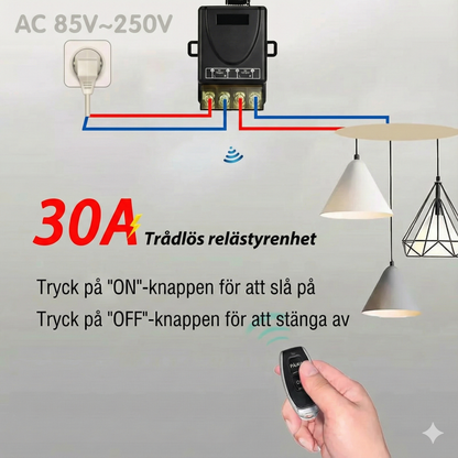 Trådlöst switchset: Installera utan kablar