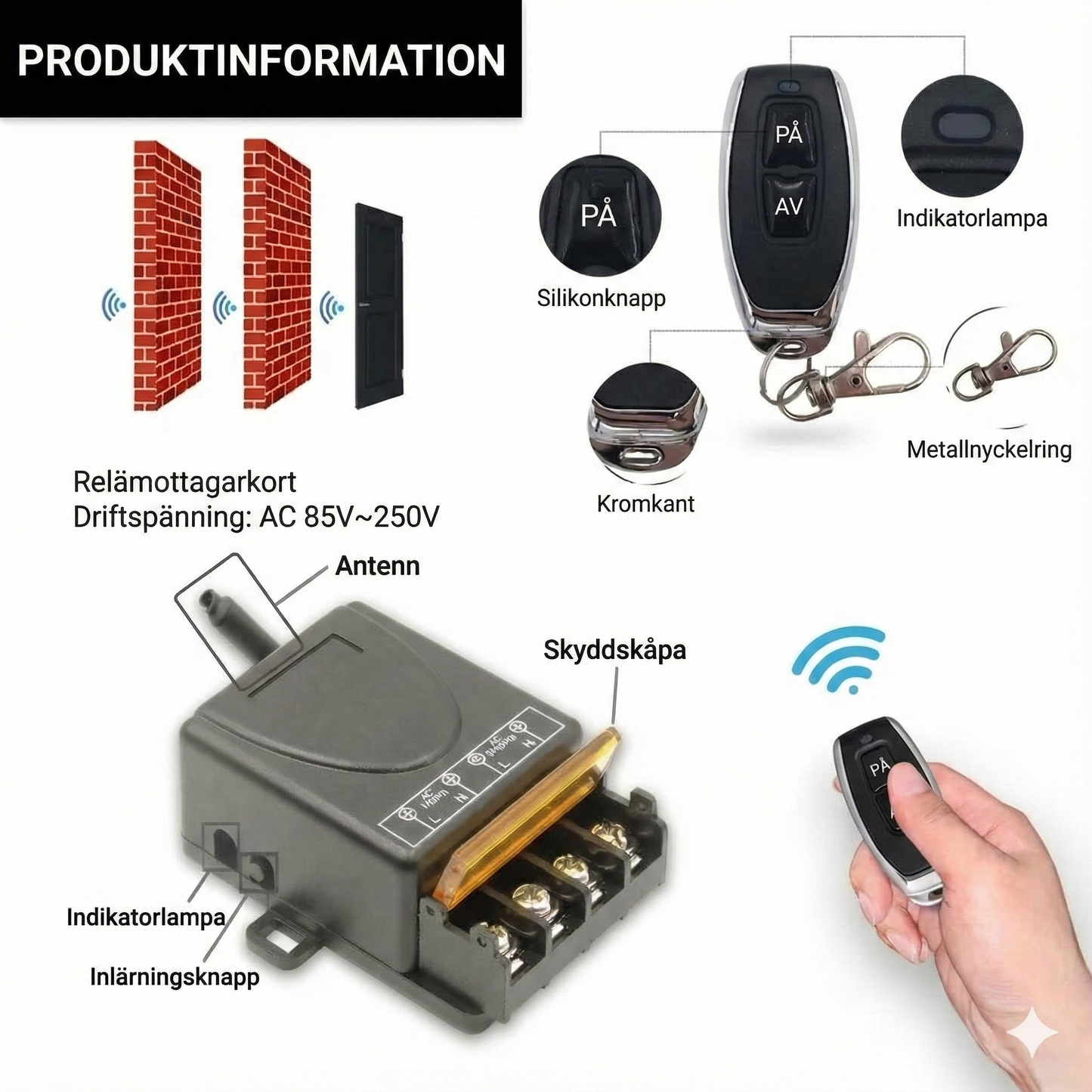 Trådlöst switchset: Installera utan kablar