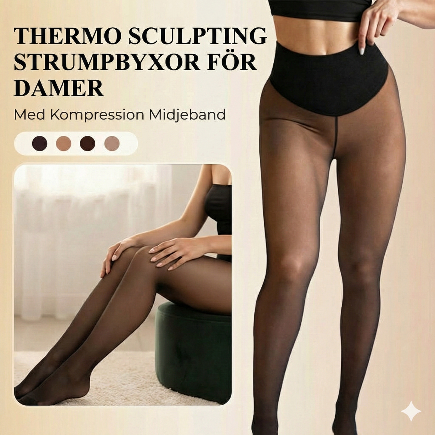 Högmidjade formande leggings: Korrigerande och osynliga
