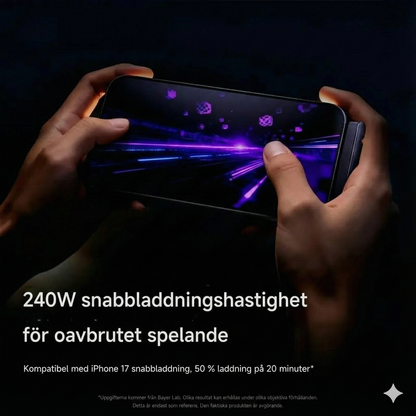 2-i-1 snabbladdningskabel med hållare