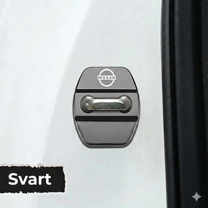 Skyddsskydd i metall till bildörrslås (4 st)