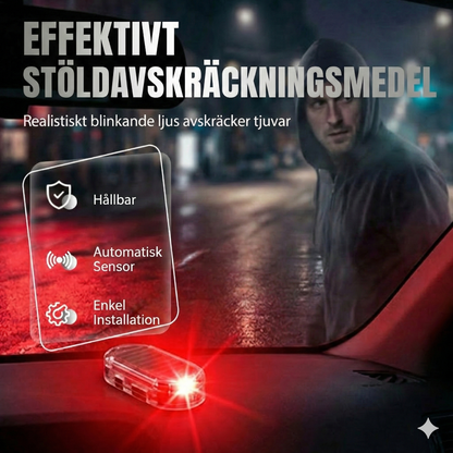 Soldriven säkerhetslampa för bil (2-pack)