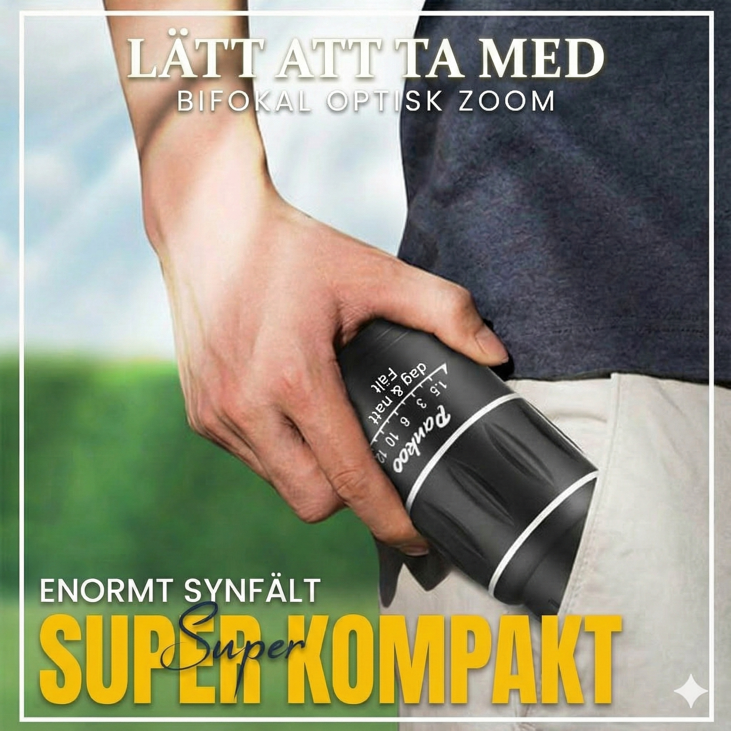 16x52 Monokulärt Dubbeloptiskt Zoomteleskop