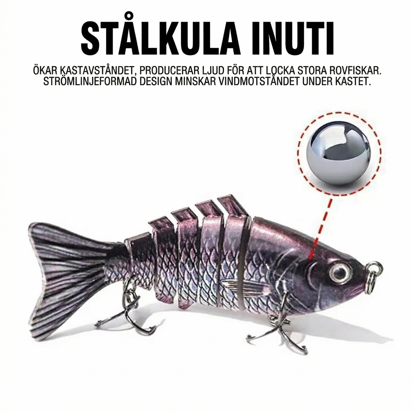 Flerledat bioniskt simmande bete
