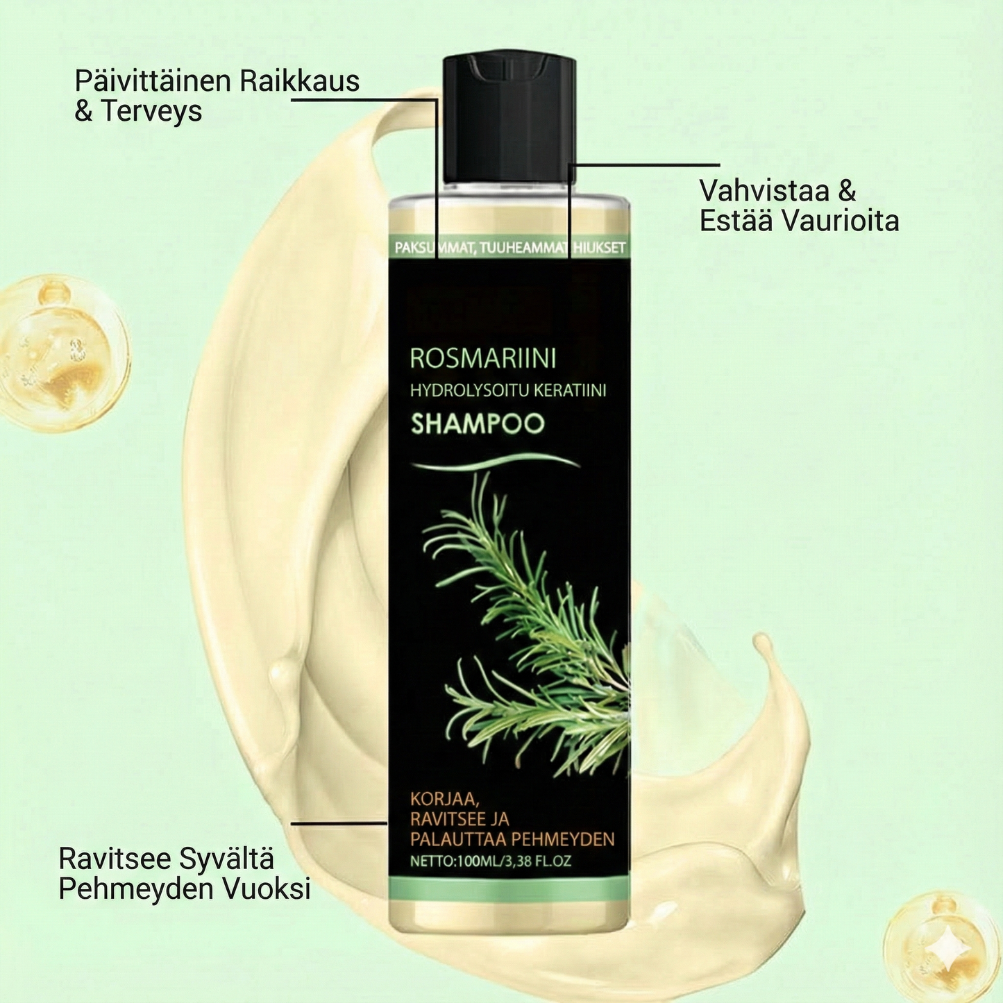 Rosmarinhydrolyserat keratinschampo