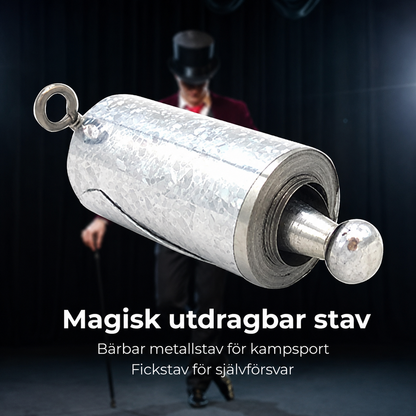 Utdragbar teleskopisk säkerhetspinne i metall