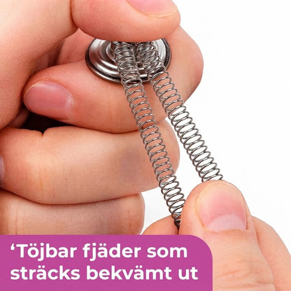 Knappförlängare i metall för byxor 10-pack