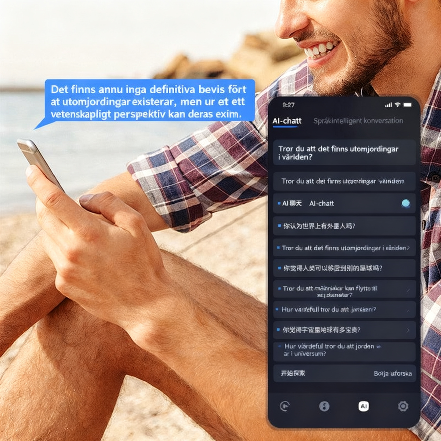 AI-språköversättare hörlurar (talar 75 språk i realtid)