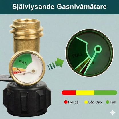 Universell propantankmätare för 5–40 lbs gasolflaskor