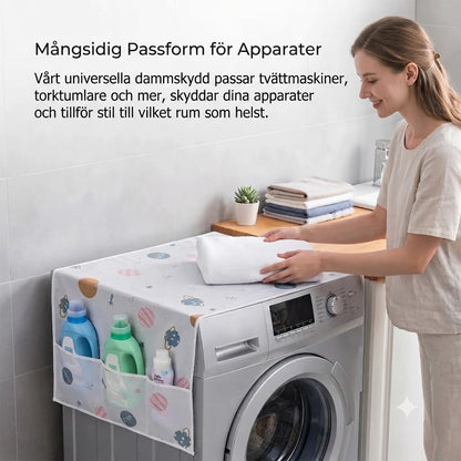 Tvättmaskinsskydd med sidofickor