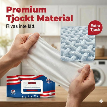 US Nanosilverjon-våtservetter med ultra-rengöring (80 st/förpackning)