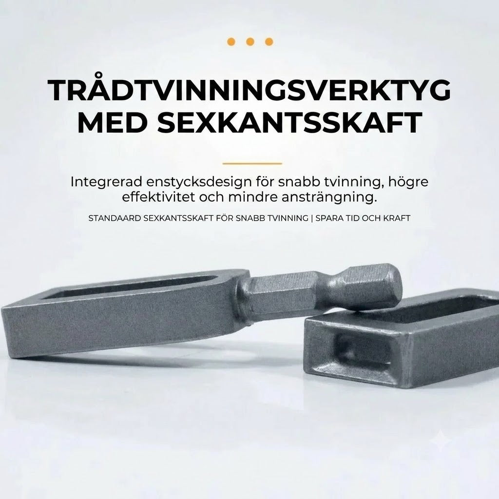Trådvridare för borrmaskin