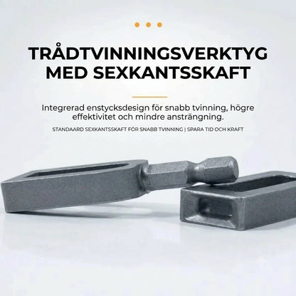 Trådvridare för borrmaskin