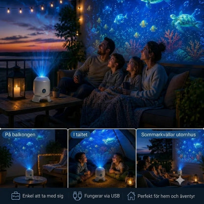 OceanWave Havsprojektor med Roterande LED-belysning