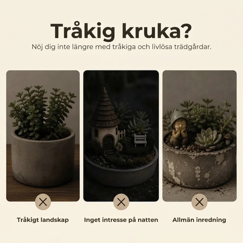 Lysande minilyktor för växter 7-pack