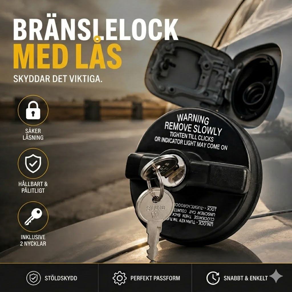 Låsbart tanklock med nyckel