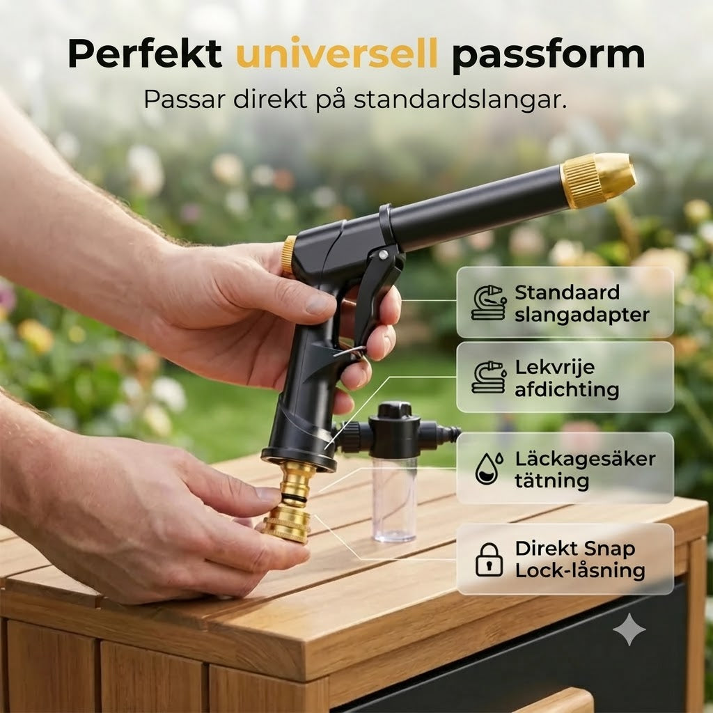 Sprutpistol för trädgårdsslang