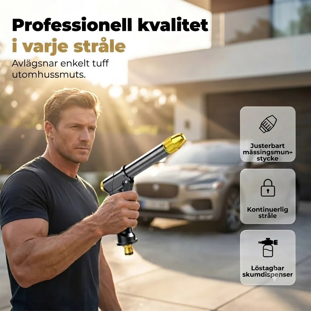 Sprutpistol för trädgårdsslang