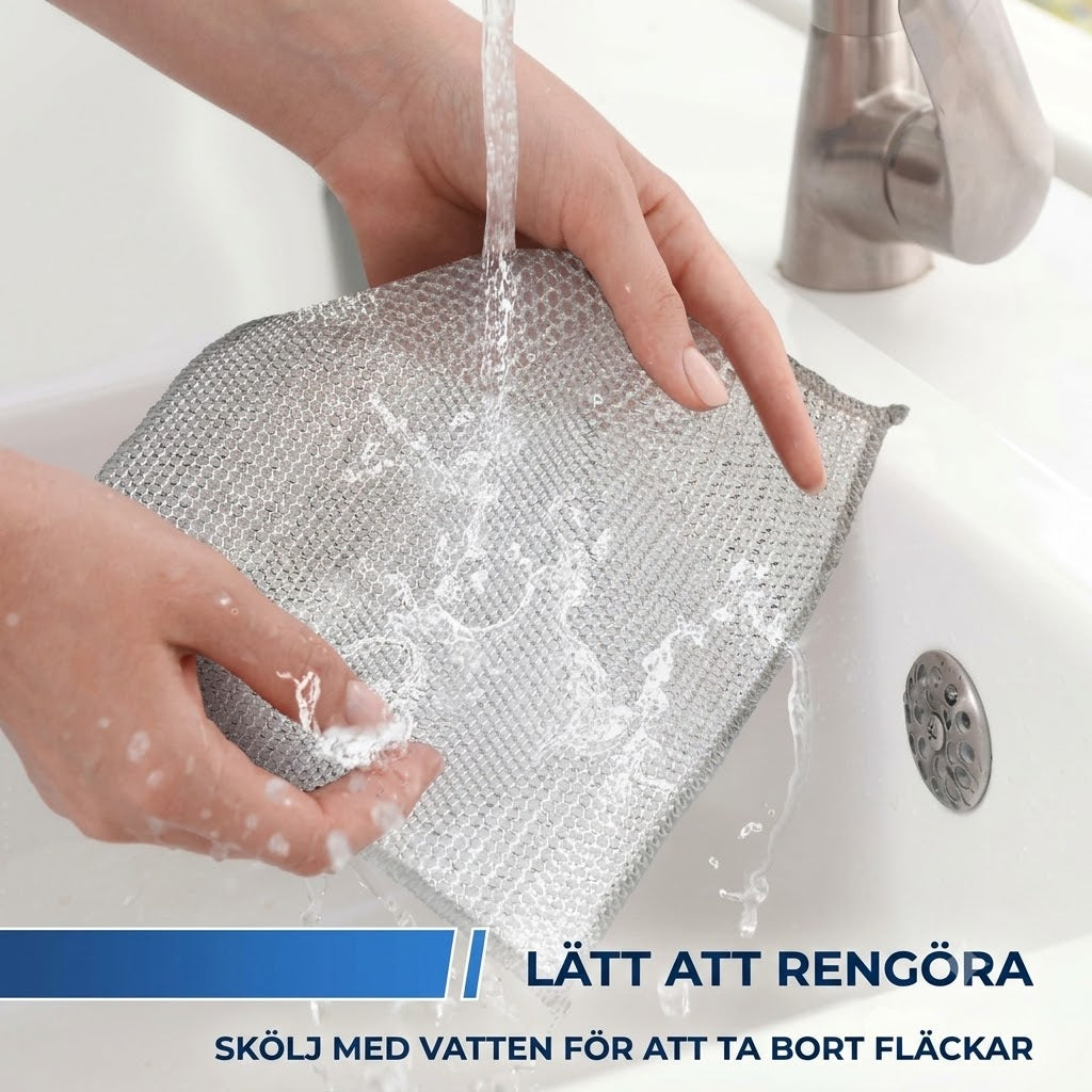 Set med 10 återanvändbara slipdukar