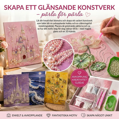 Diamond painting-set med flera motiv