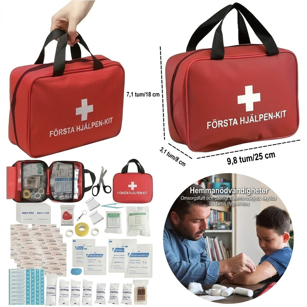 Första hjälpen-kit för nödsituationer – 173 delar