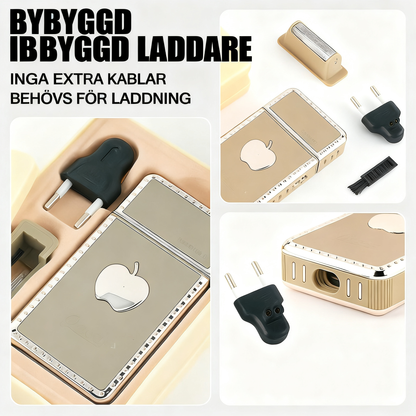 Bärbar elektrisk rakapparat för män