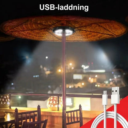 UMINA Parasollampa med 28 LED-lampor