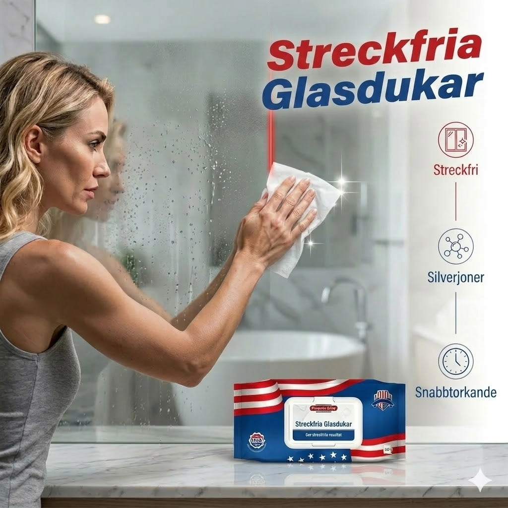 US Nanosilverjon-våtservetter med ultra-rengöring (80 st/förpackning)